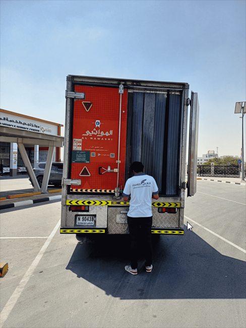 Frozen food compartment vehicle inspection